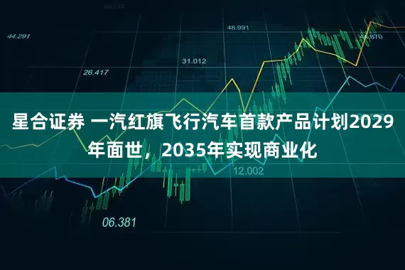 星合证券 一汽红旗飞行汽车首款产品计划2029年面世，2035年实现商业化